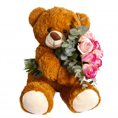 Urso com Rosas