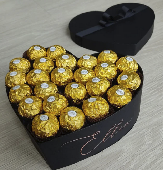 Box coração Ferrero