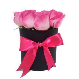 10 Rosas cor de Rosa no Box