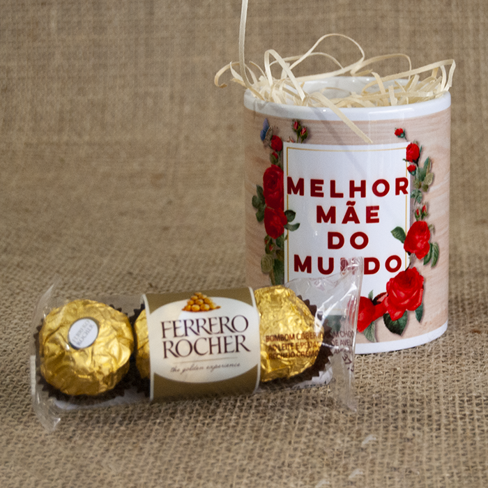 Kit caneca e ferrero