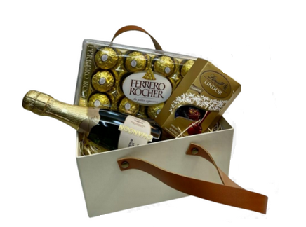 Box sacola Chandon e Chocolates