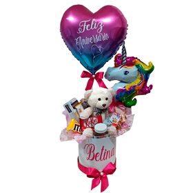 Box Infantil + balões +  pelúcia 