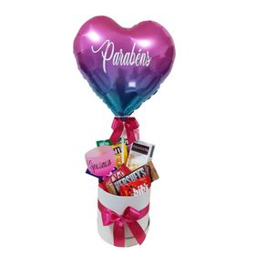 Box chocolates + balão