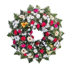 Coroa de flores do campo 120x120 cm 