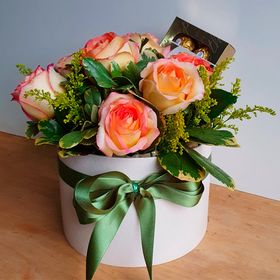Box de Rosas Ambiance e Chocolate