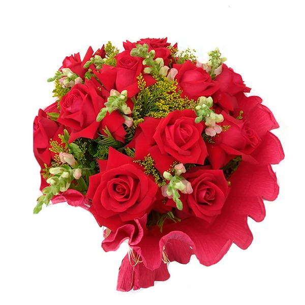 Buque de Rosas Vermelhas  com 12 Rosas