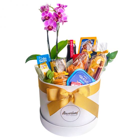 Box Café Premium com Orquidea