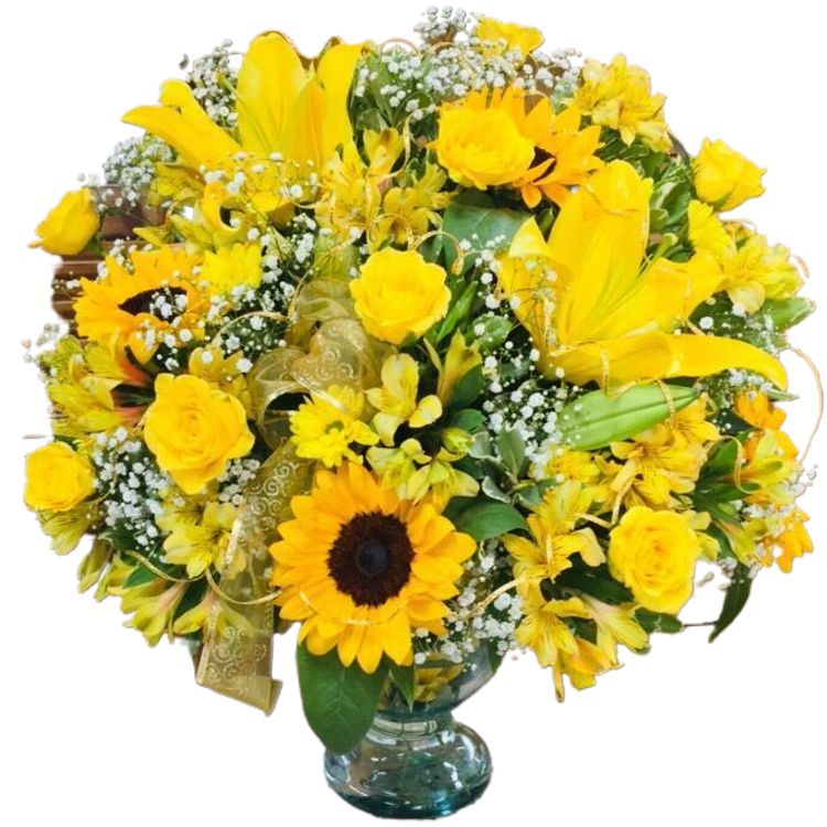 Arranjo de flores nobres YELLOW