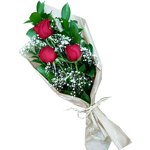 Ramalhete com 03 Rosas